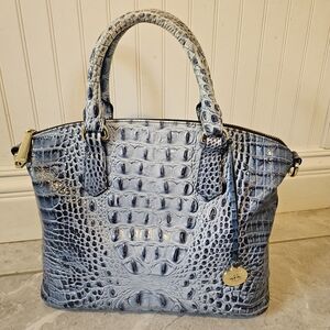 Brahmin Duxbury Crocodile Embossed Satchel